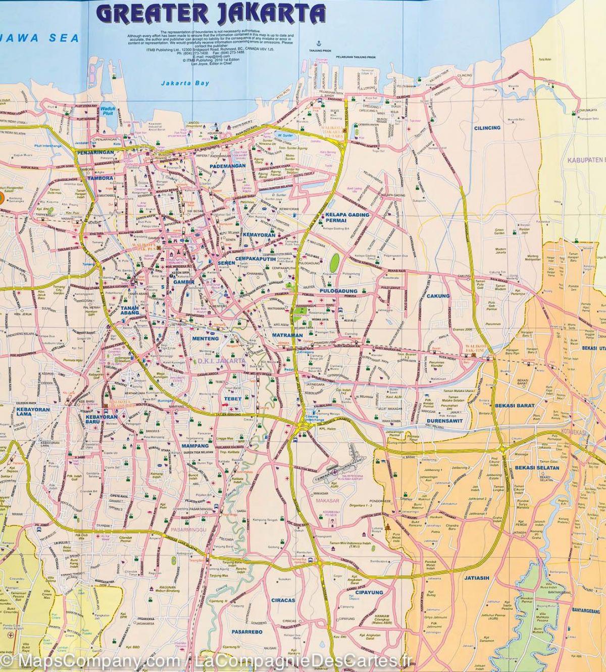 نقشہ کے جکارتہ سٹریٹ