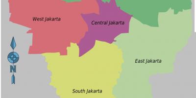 دارالحکومت انڈونیشیا کا نقشہ