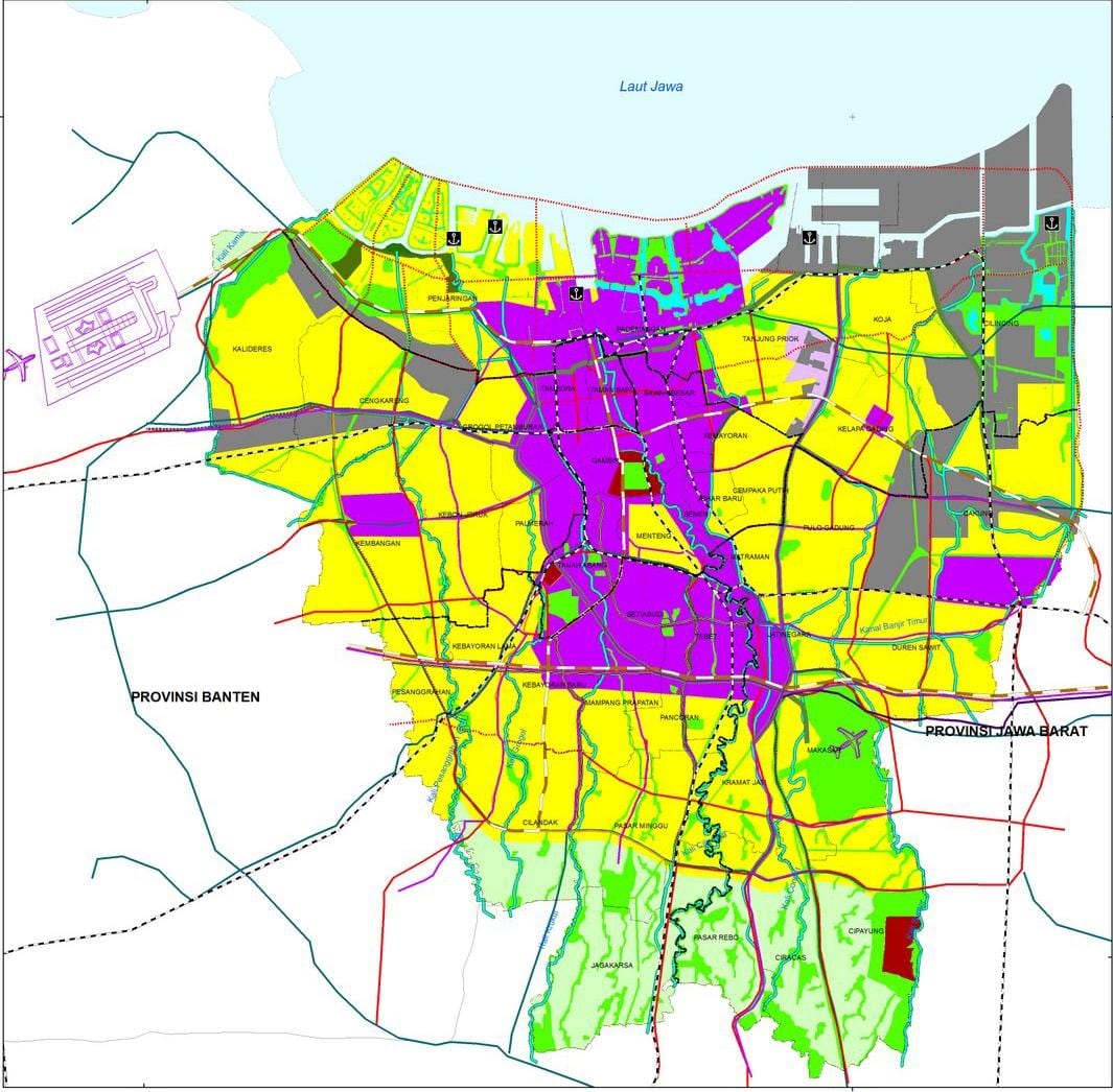 نقشہ کے جکارتہ cbd