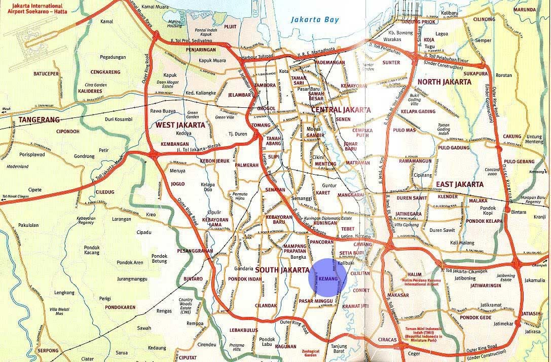 نقشہ کے kemang جکارتہ