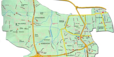 جکارتہ barat نقشہ