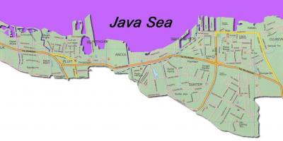 جکارتہ کیریبین نقشہ